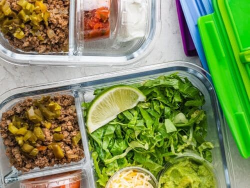 Taco Salad Meal Prep - FeelGoodFoodie