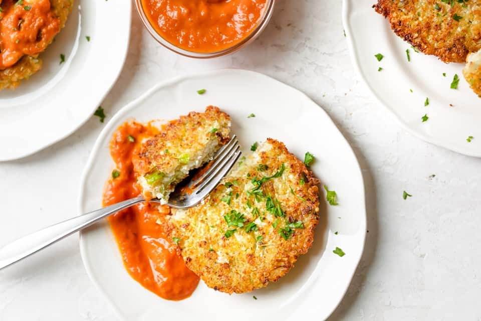 Cauliflower Fritters.