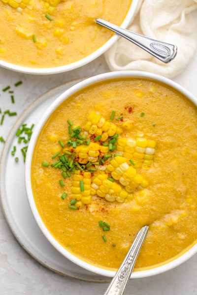 Vegan Corn Chowder - FeelGoodFoodie