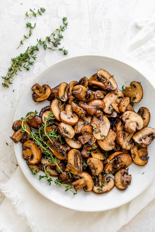 Sauteed Mushrooms With Garlic Feelgoodfoodie,Watermelon Basket Designs