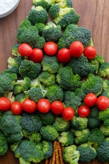 Christmas Tree Vegetable Platter.
