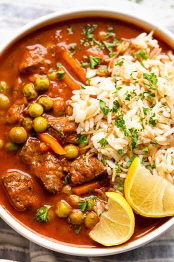 Peas and Carrots Stew.