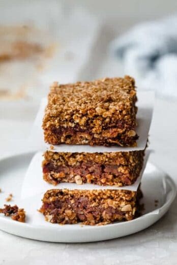 stack of pecan date bars