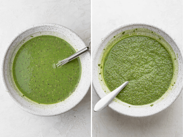 chia pudding mix in a bowl