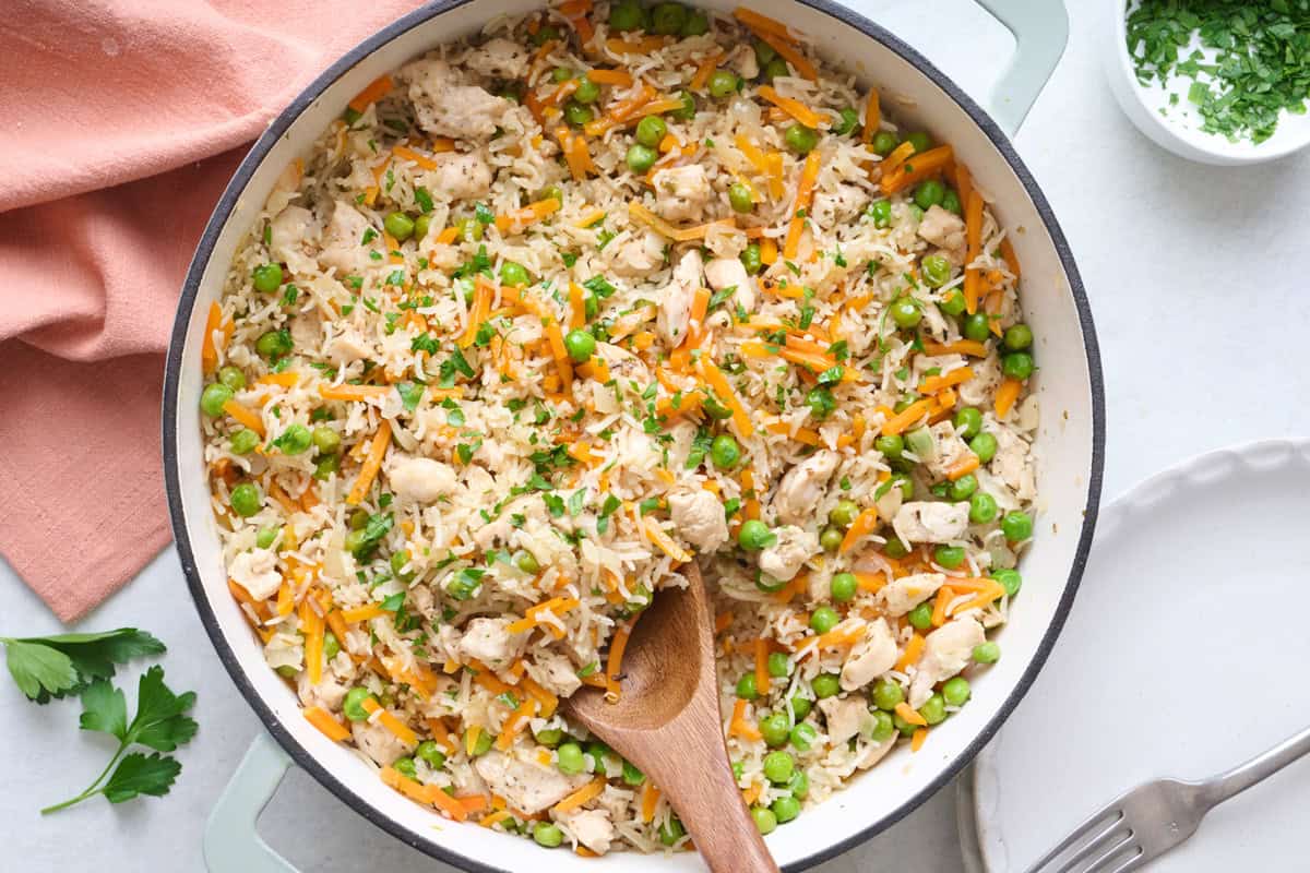 One Pot Chicken and Rice.