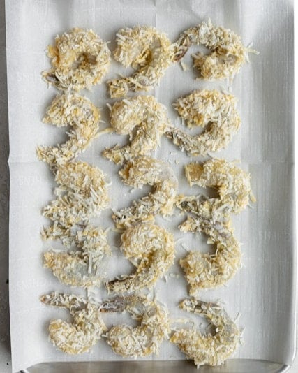Shrimp before cooking.