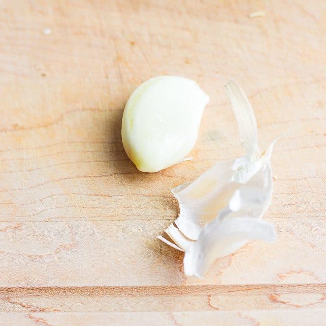 Peeled garlic clove