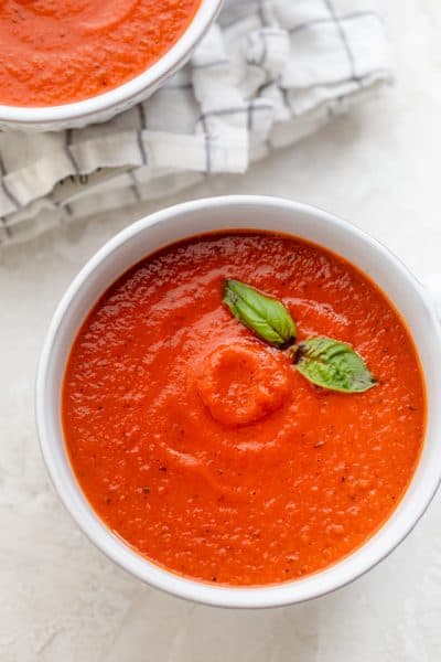 Tomato Soup {5 Ingredients ONLY!} - FeelGoodFoodie