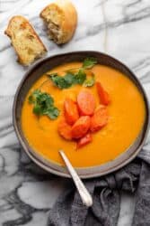 Silky Smooth Carrot Ginger Soup - Feel Good Foodie