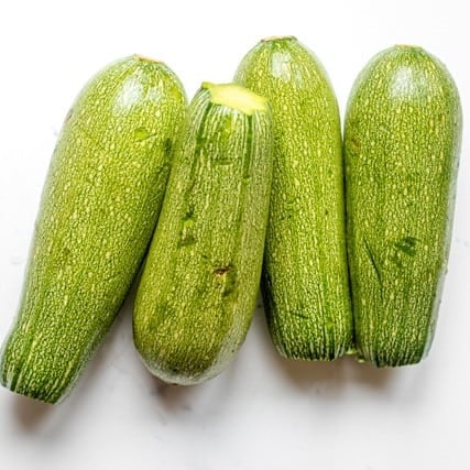 Squash with ends cut off.