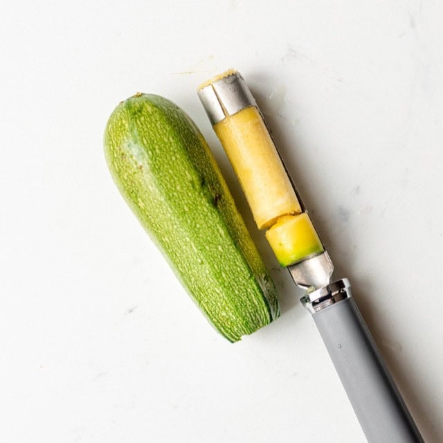 Removed core of squash.