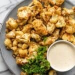 Oven Roasted Cauliflower.