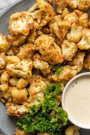 Oven Roasted Cauliflower.