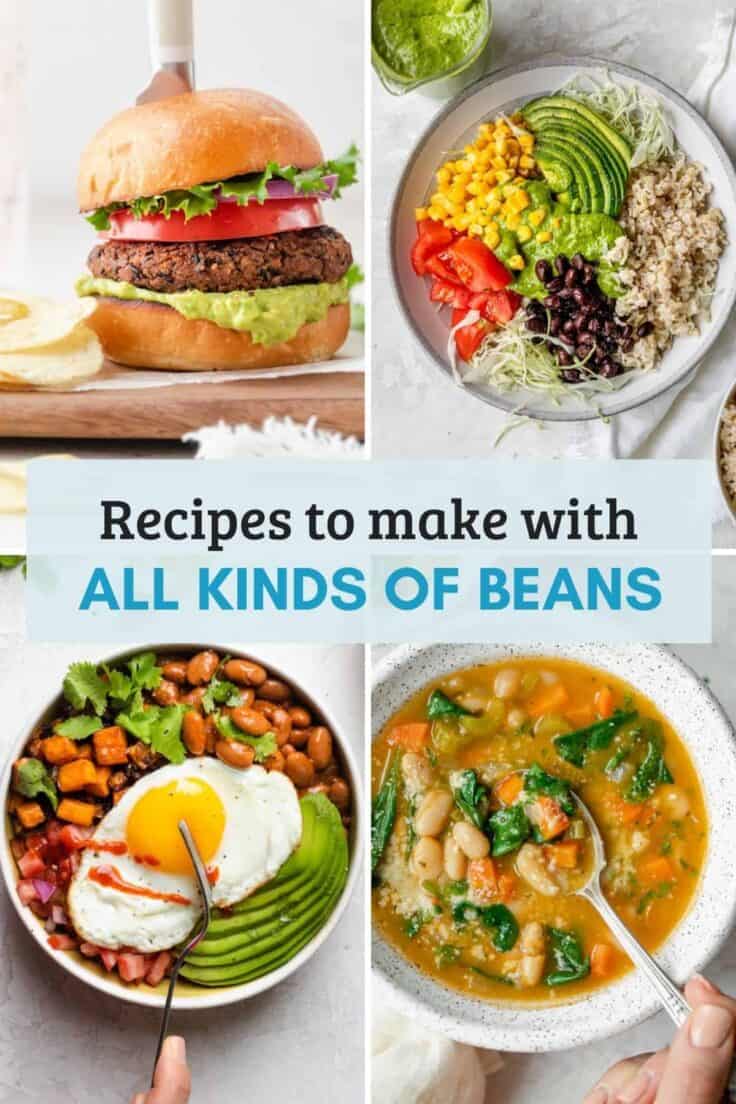 Collage for 16 bean recipes