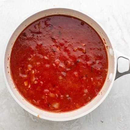 After simmering.