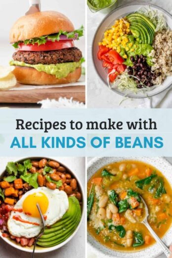 Collage for 16 bean recipes