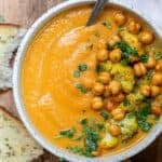 Cauliflower Sweet Potato Soup.