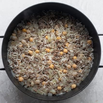 After being brought to a boil.