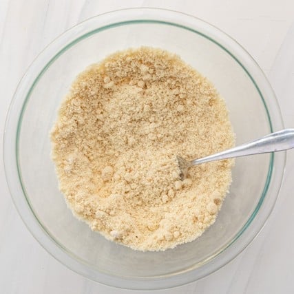 After mixing the dry ingredients together.