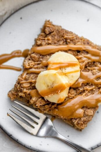 Peanut Butter Banana Baked Oatmeal.