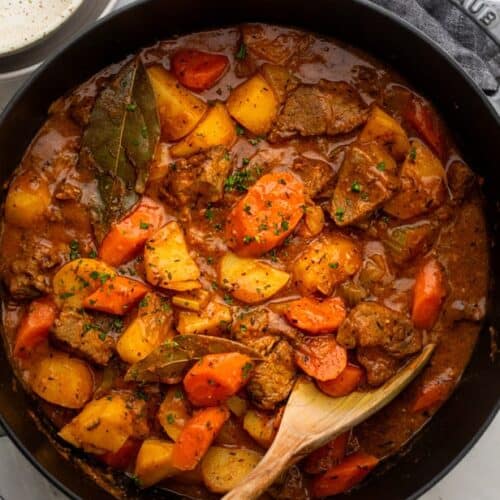 Easy Stovetop Beef Stew {One Pot Recipe} - FeelGoodFoodie