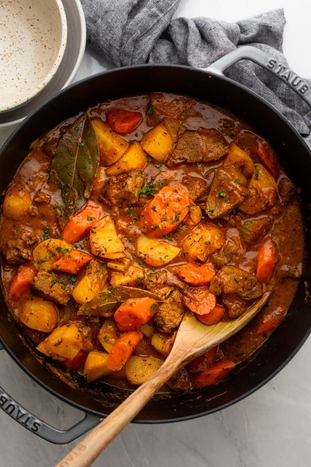 Easy Stovetop Beef Stew {One Pot Recipe} - FeelGoodFoodie