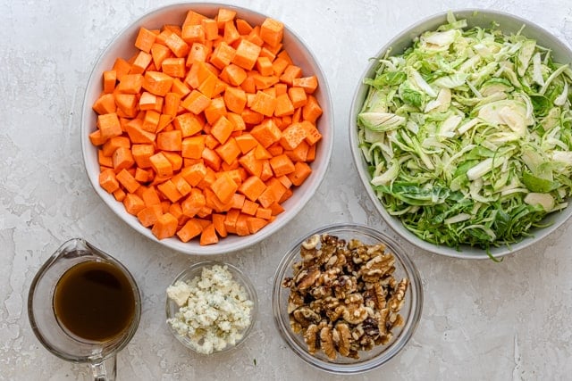 Ingredients to make the salad