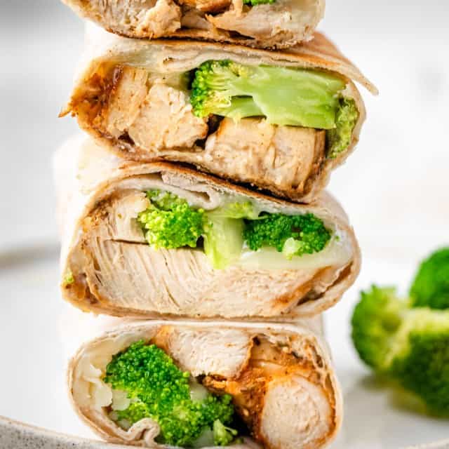 Grilled Chicken Broccoli Wraps