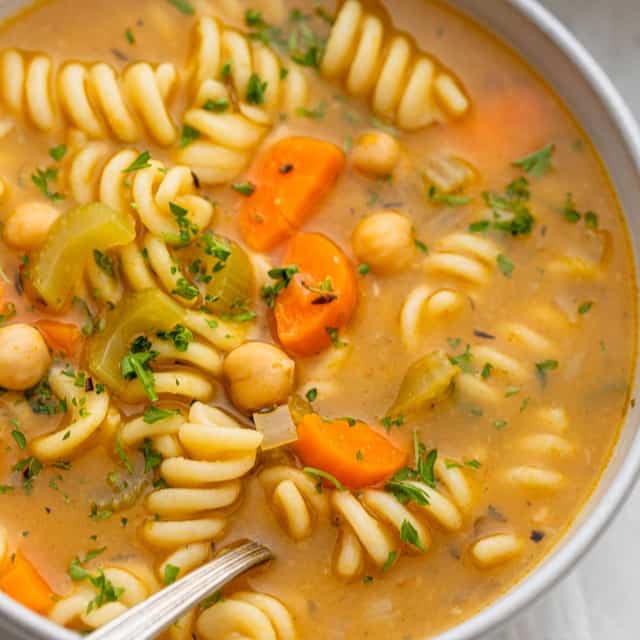 Chickpea Noodle Soup.