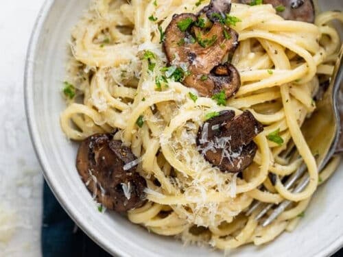 Creamy Garlic Mushroom Pasta Recipe Feelgoodfoodie