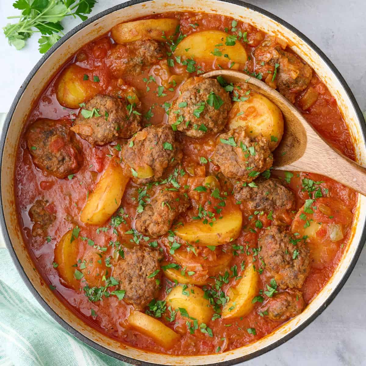 Kafta and Potato Stew Recipe