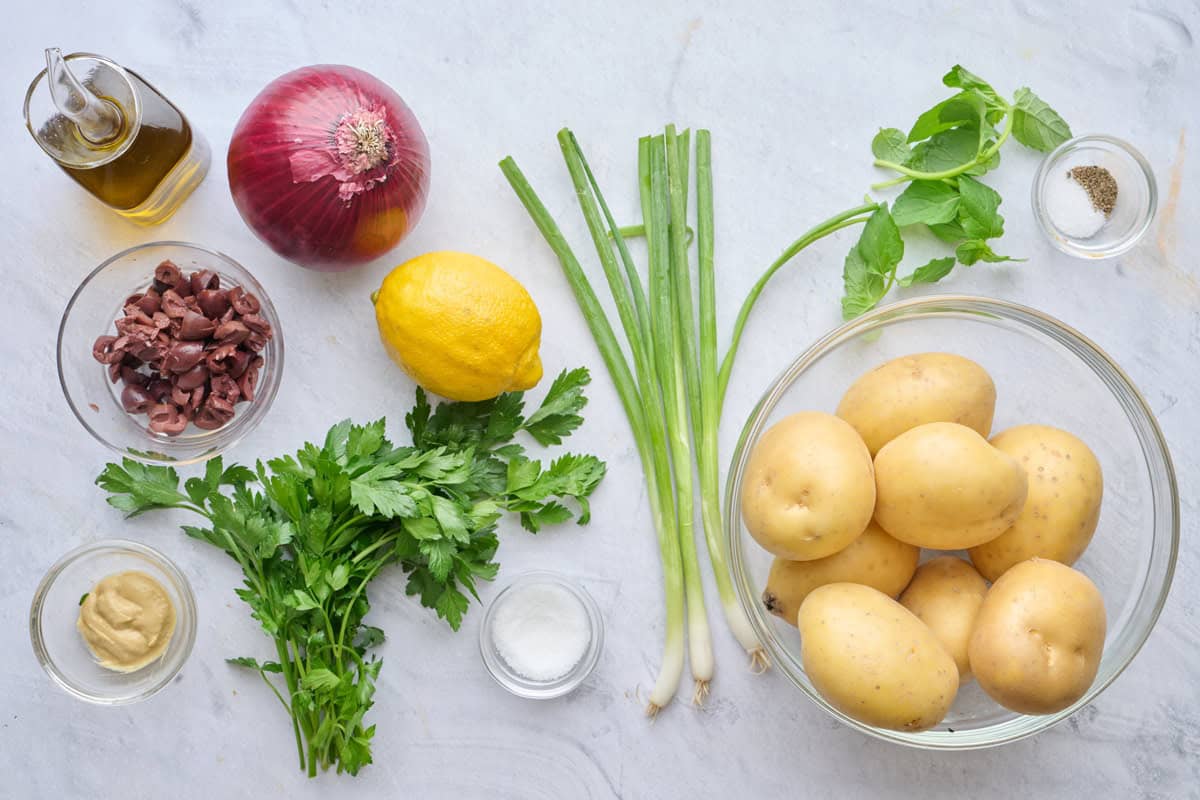 Ingredients before prepped.