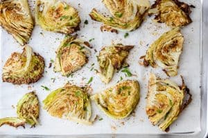 Crisp Oven Roasted Cabbage - Feel Good Foodie