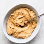 homemade peanut butter in a bowl