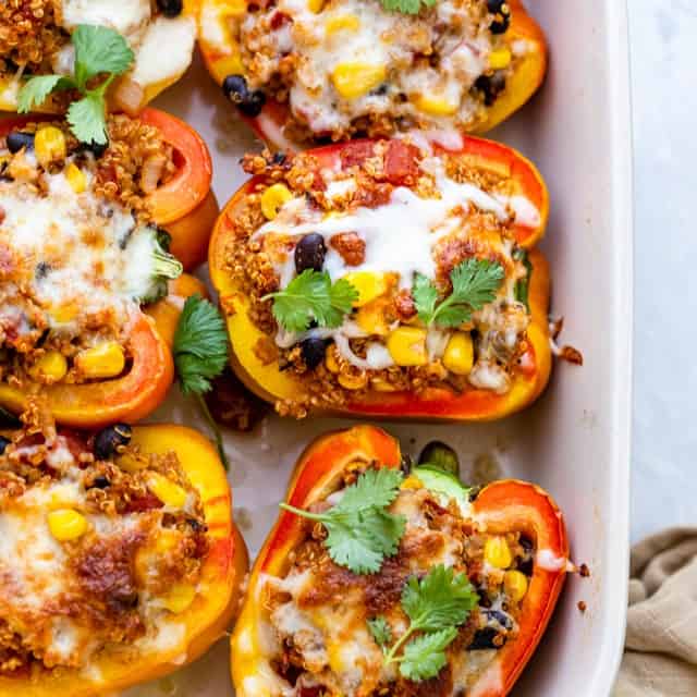 Quinoa Stuffed Peppers.
