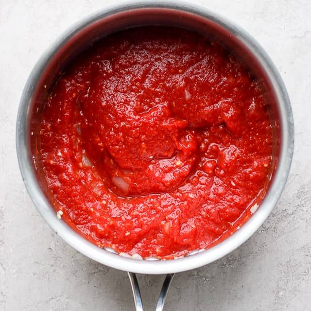Sauce after cooked.