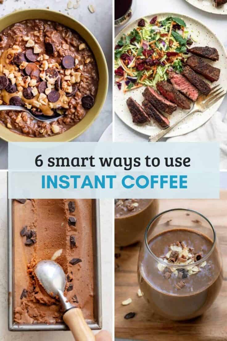 6 ways to use instant coffee collage