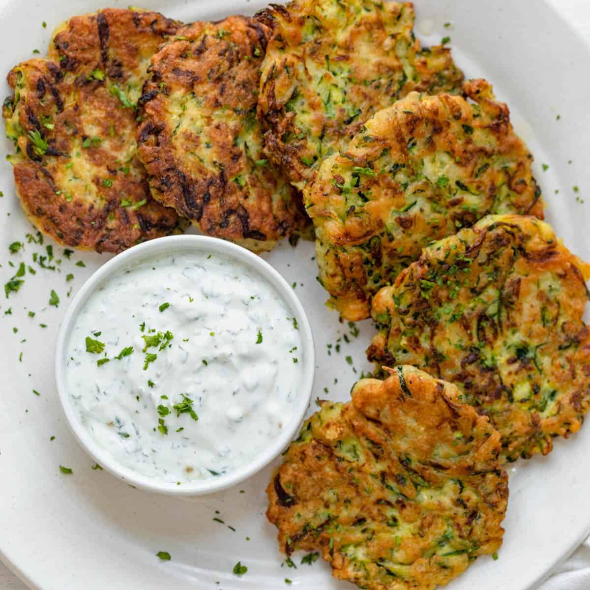 Zucchini Fritters.