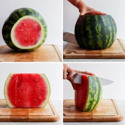 How to Cut a Watermelon [Step-by-Step Tutorial} - Feel Good Foodie