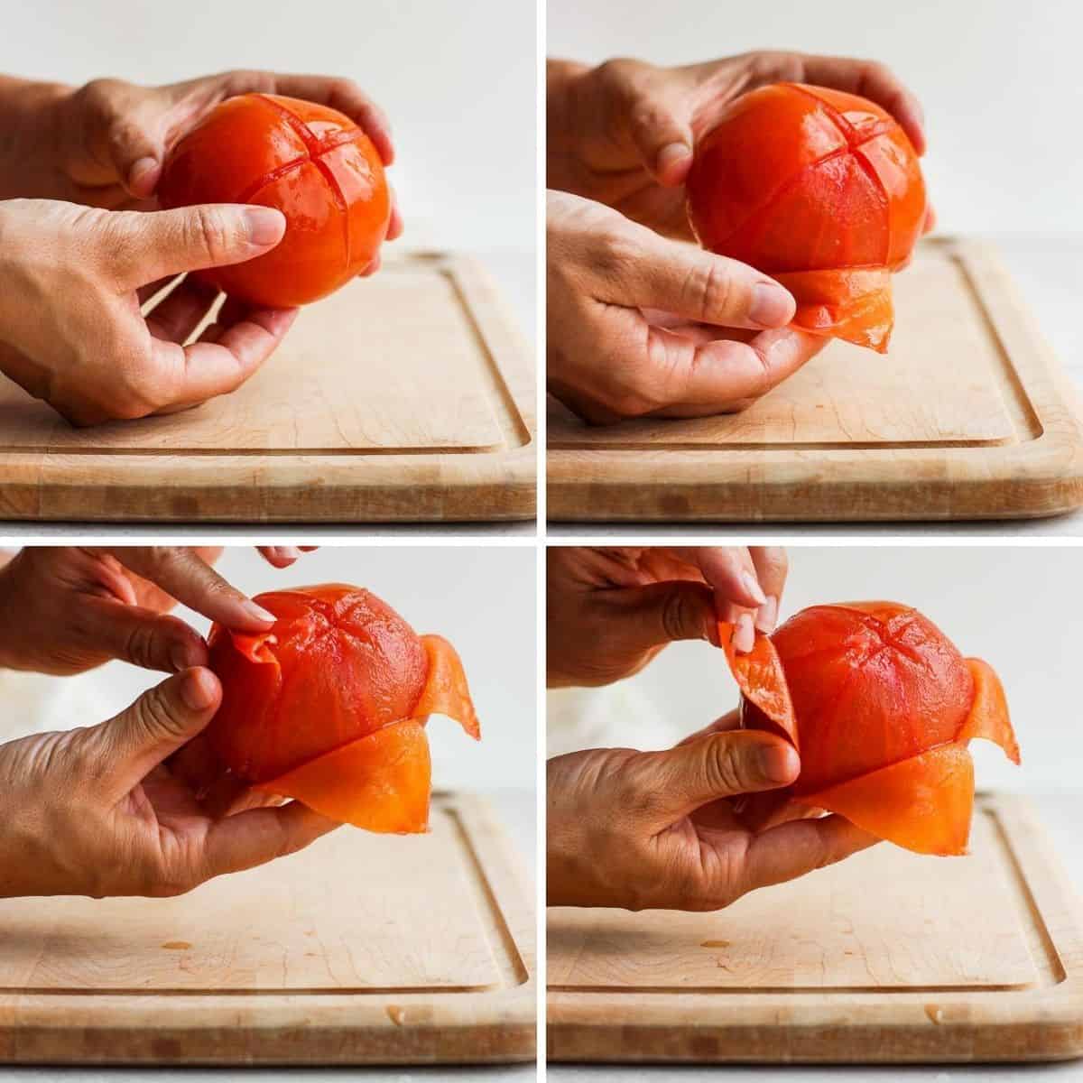 How to Peel a Tomato [Step-by-Step Tutorial} - Feel Good Foodie