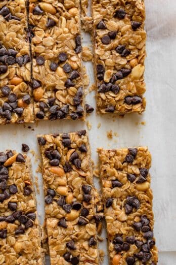 Chocolate Peanut Butter Granola Bars.