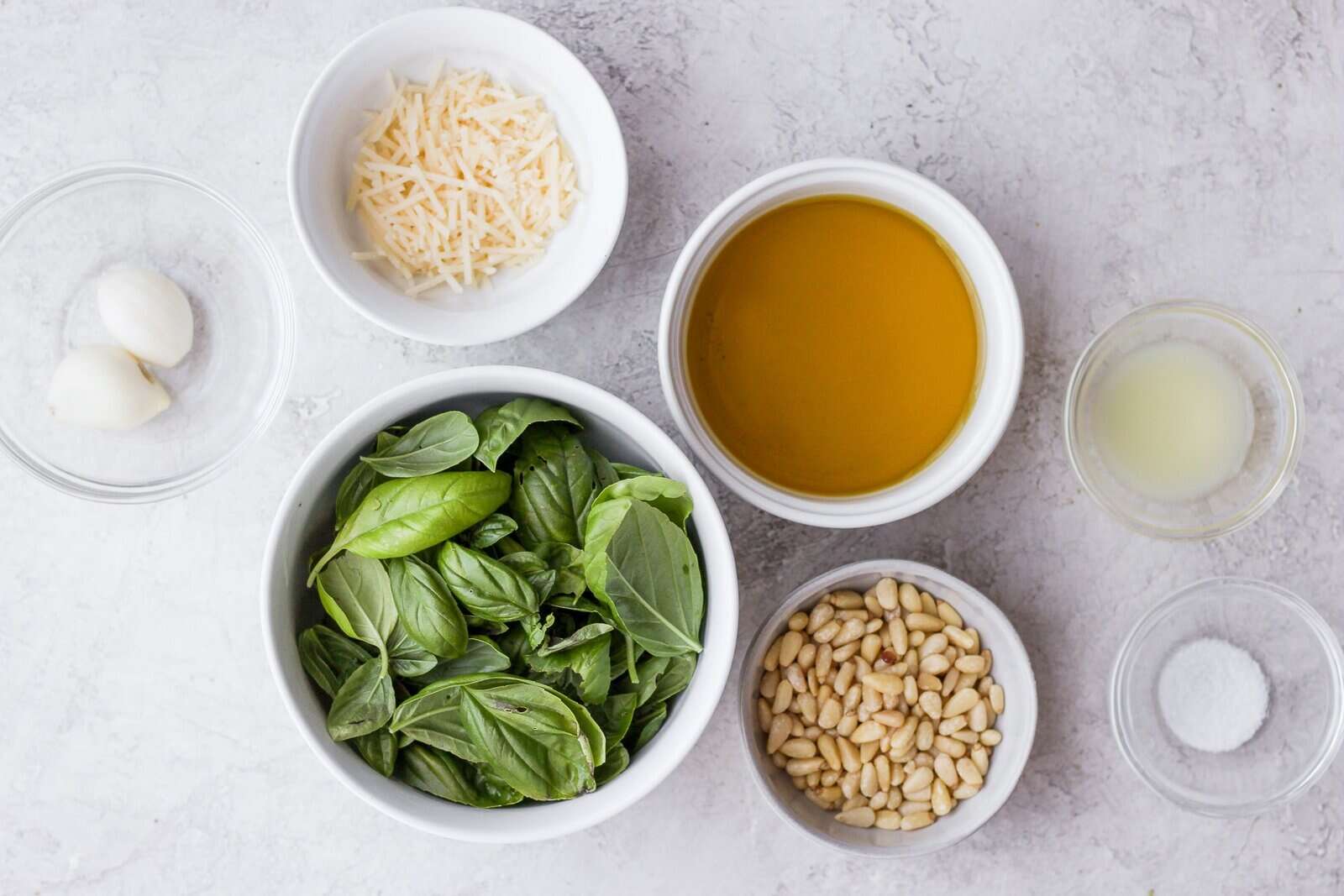 Ingredients to Make Pesto.