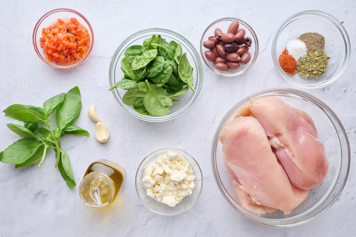 Ingredients before prepped.