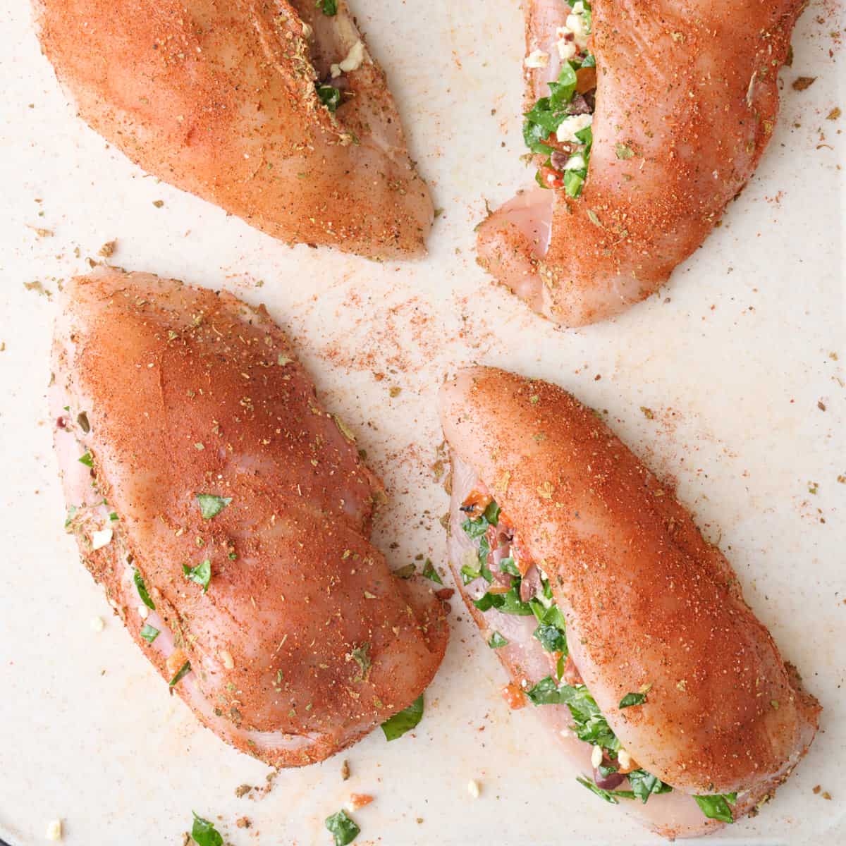 Chicken stuffed with filling,