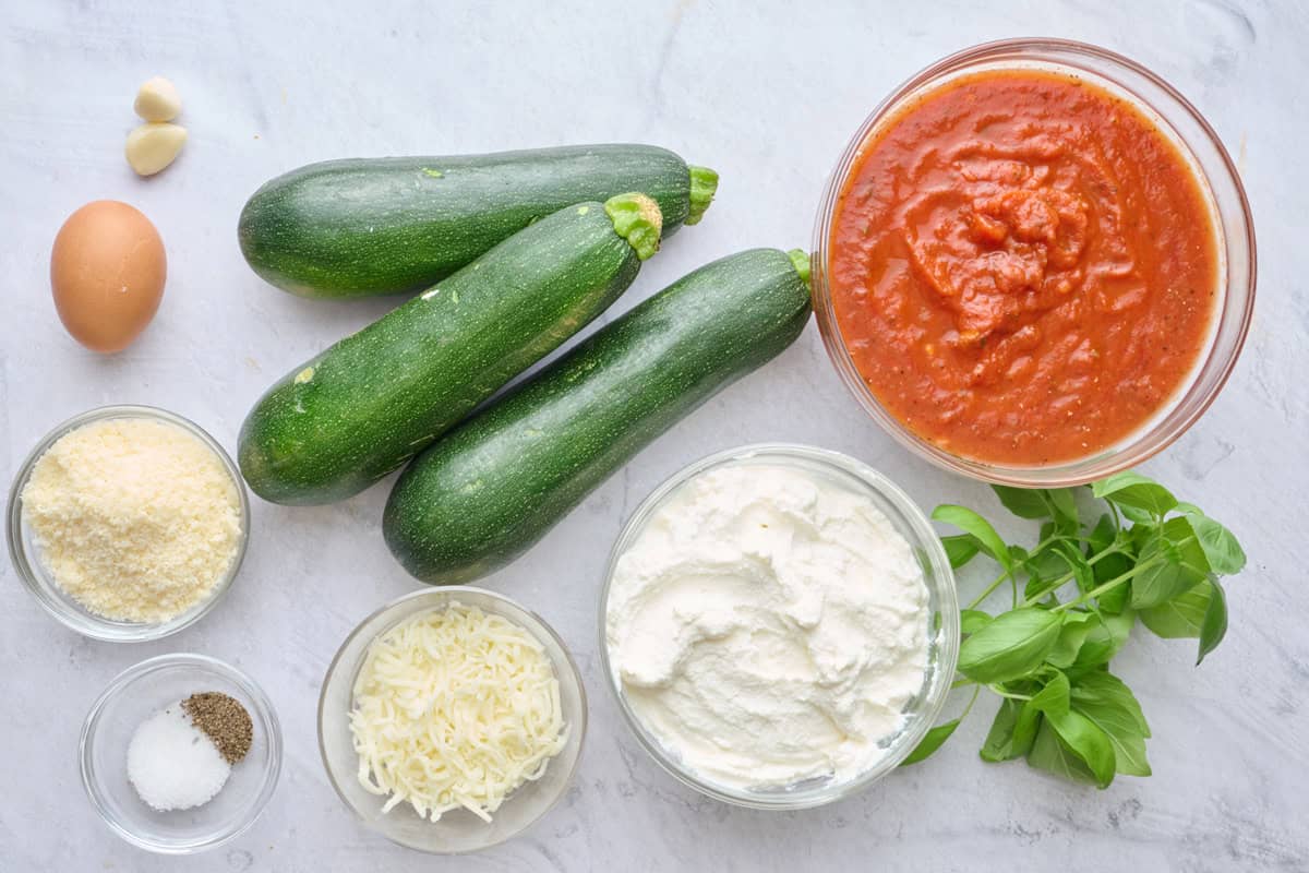 Ingredients before prepped.