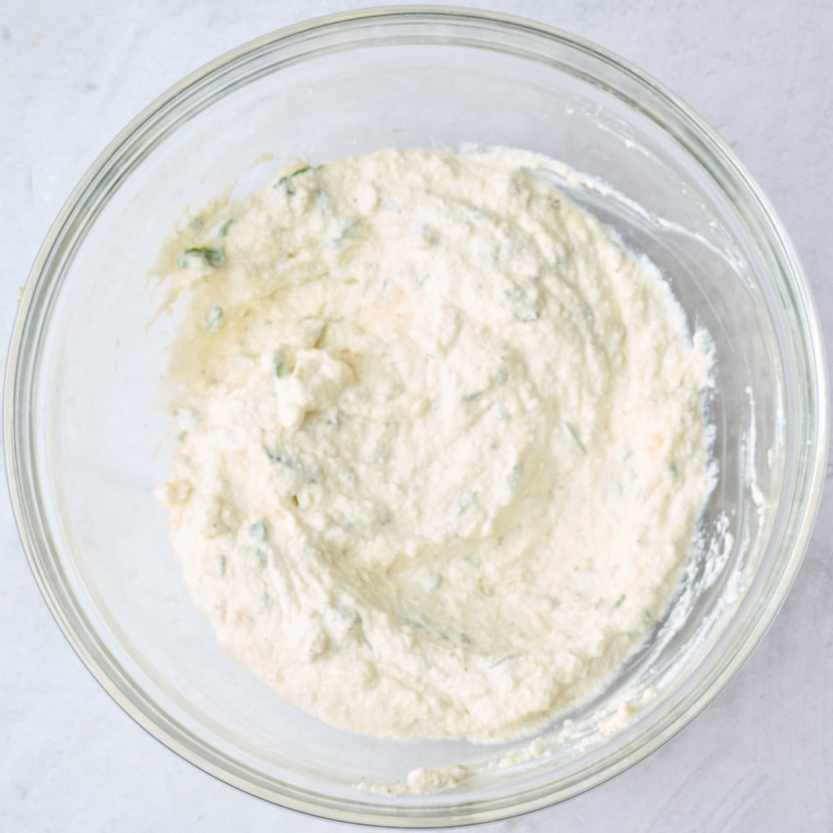Ricotta mixture after combined