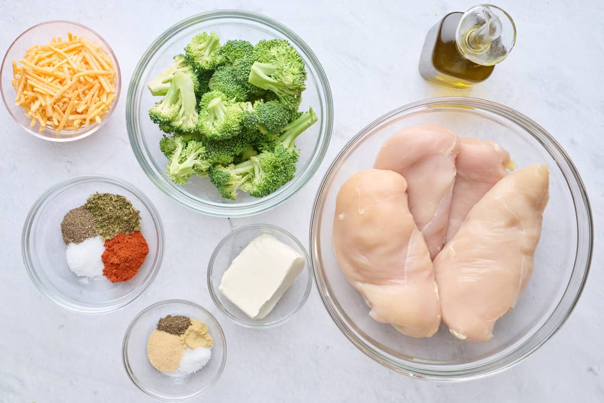 Ingredients before prepped.