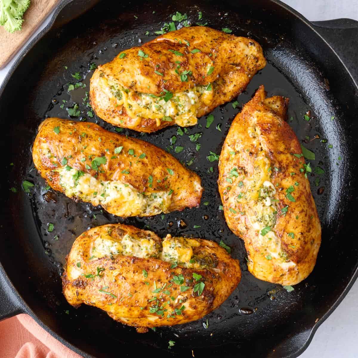 Broccoli and Cheese Stuffed Chicken