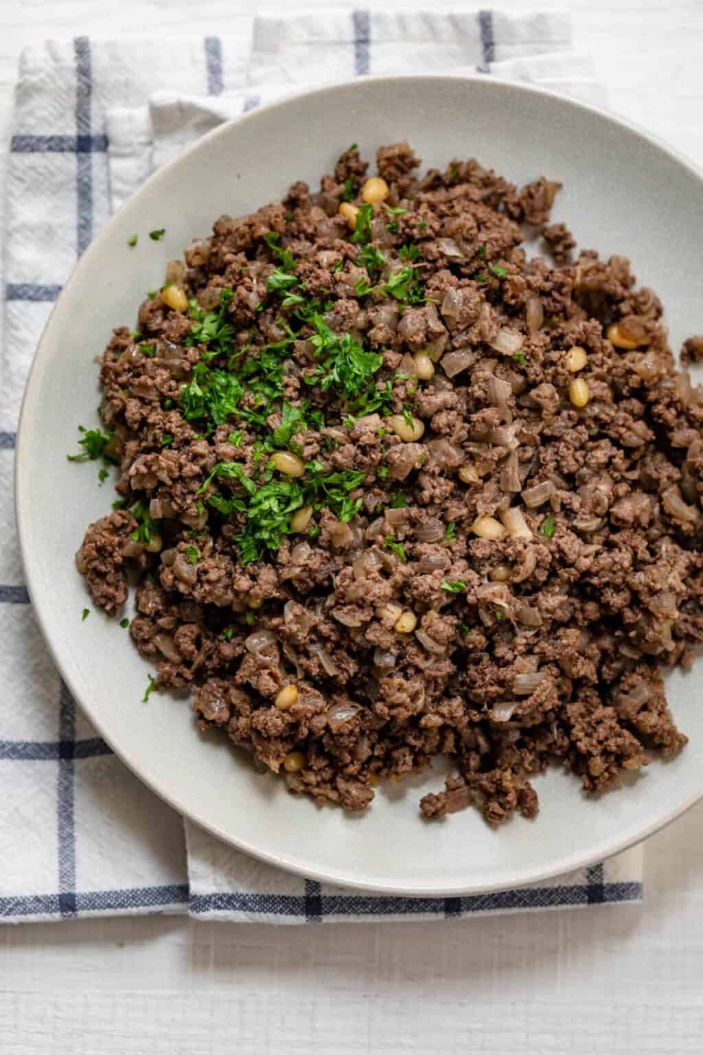 Lebanese Ground Beef (Hashweh)