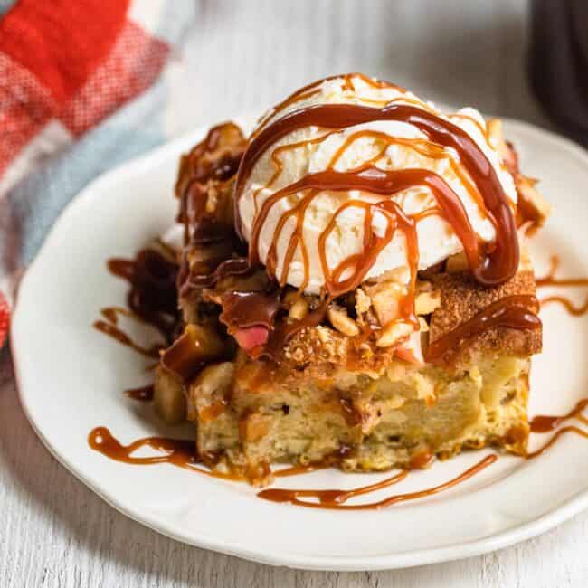 Apple Bread Pudding.